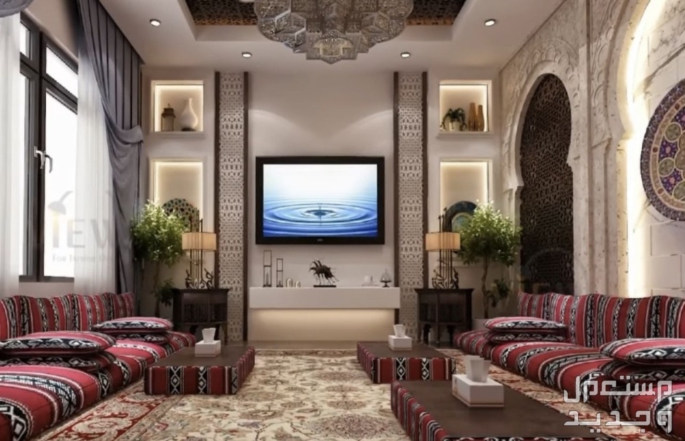 مجلس رجال عربي.. 11 تصميم داخلي لديكورات راقية