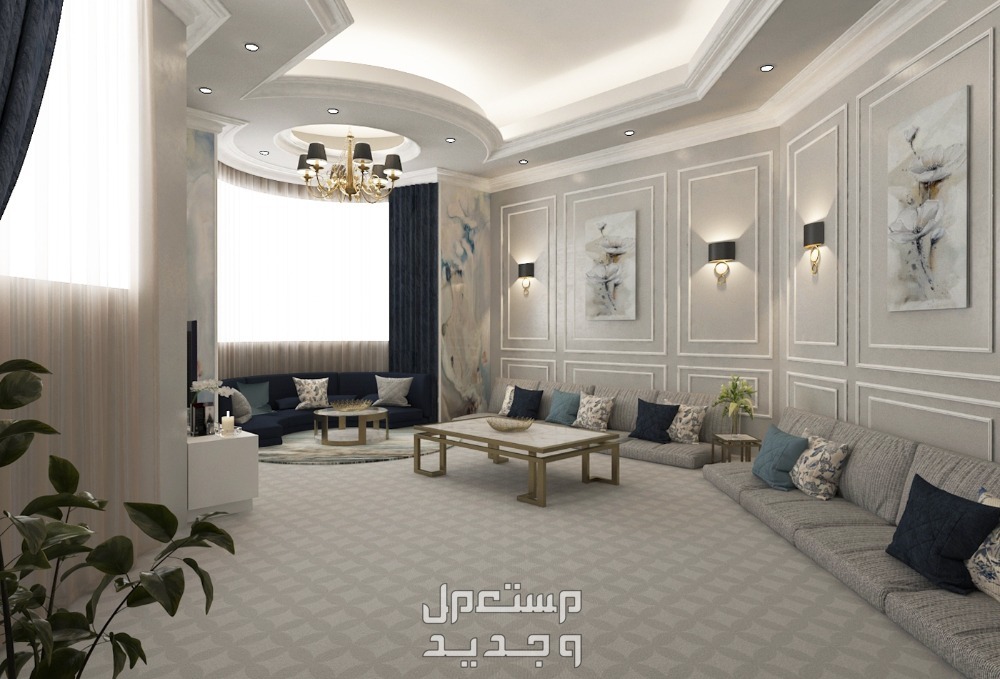 مجلس رجال عربي.. 11 تصميم داخلي لديكورات راقية