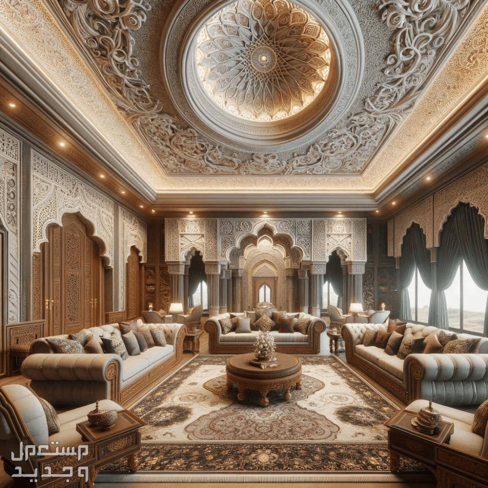 مجلس رجال عربي.. 11 تصميم داخلي لديكورات راقية