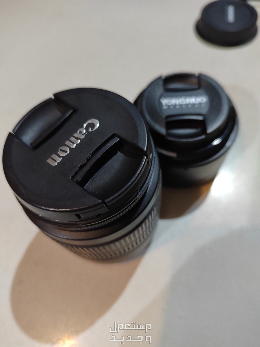 كاميرا كانون d600 مع عدستين وجميع ملحقاته