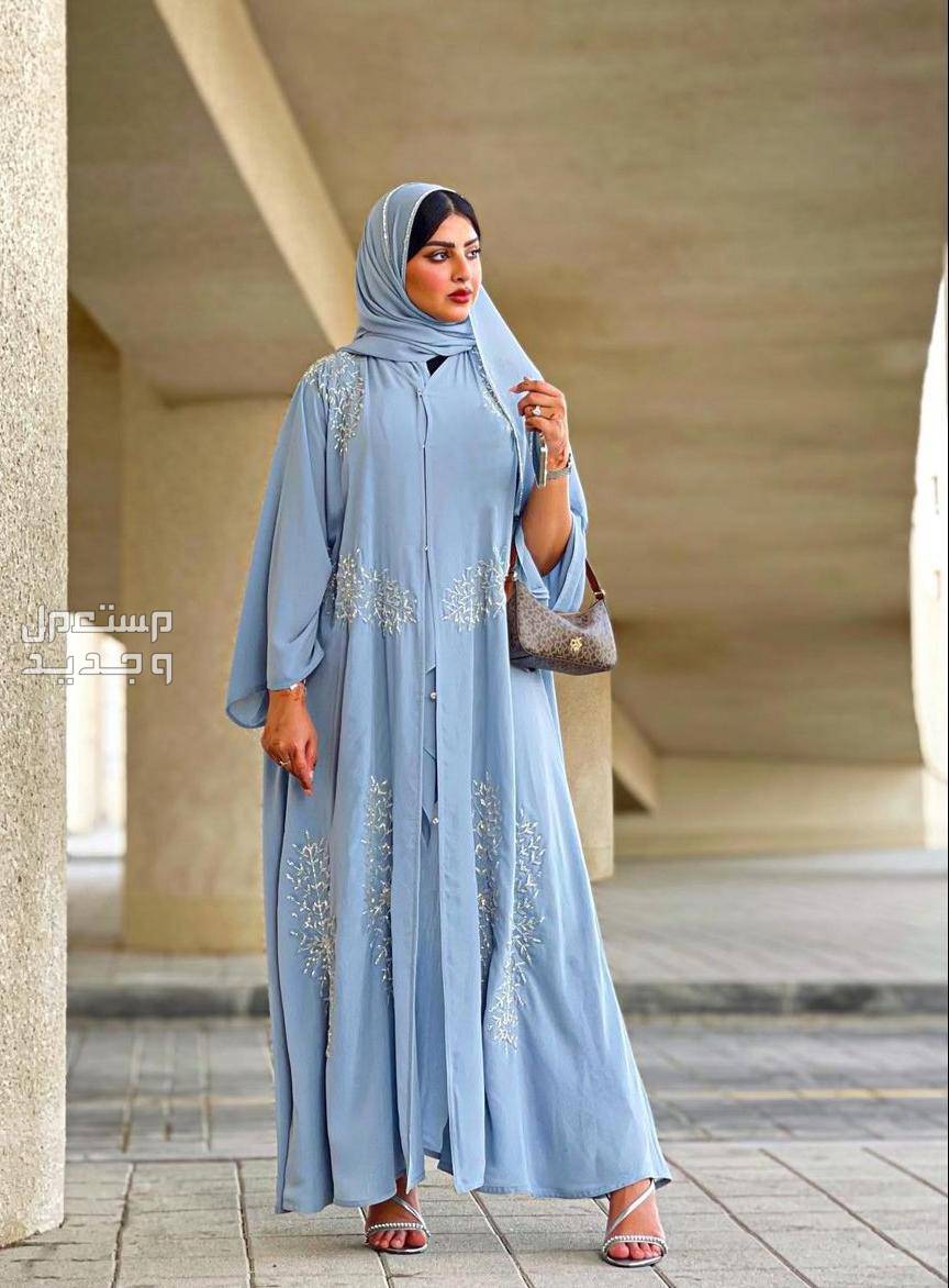 صور عبايات مفتوحة ملونة أجمل الموديلات والأسعار عباية لون فاتح