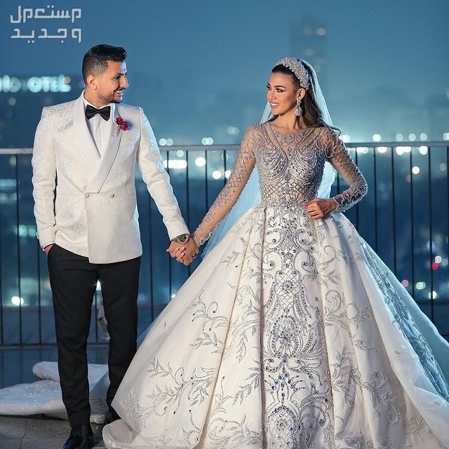 أجمل فساتين زفاف ملكات جمال زفاف علي غزلان وملكة جمال مصر
