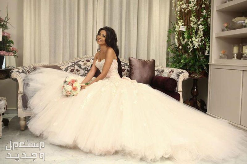 أجمل فساتين زفاف ملكات جمال فستان زفاف  نادين نسيب نجيم
