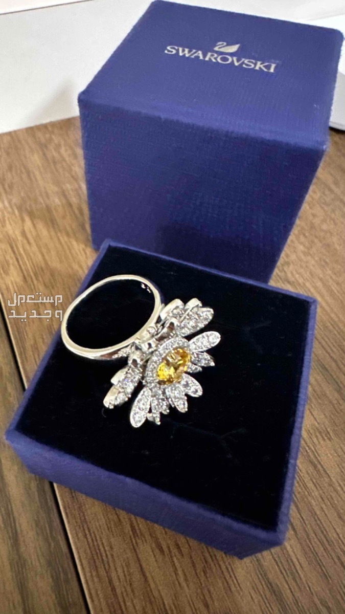 خاتم سوارفسكي جديد ونظيف