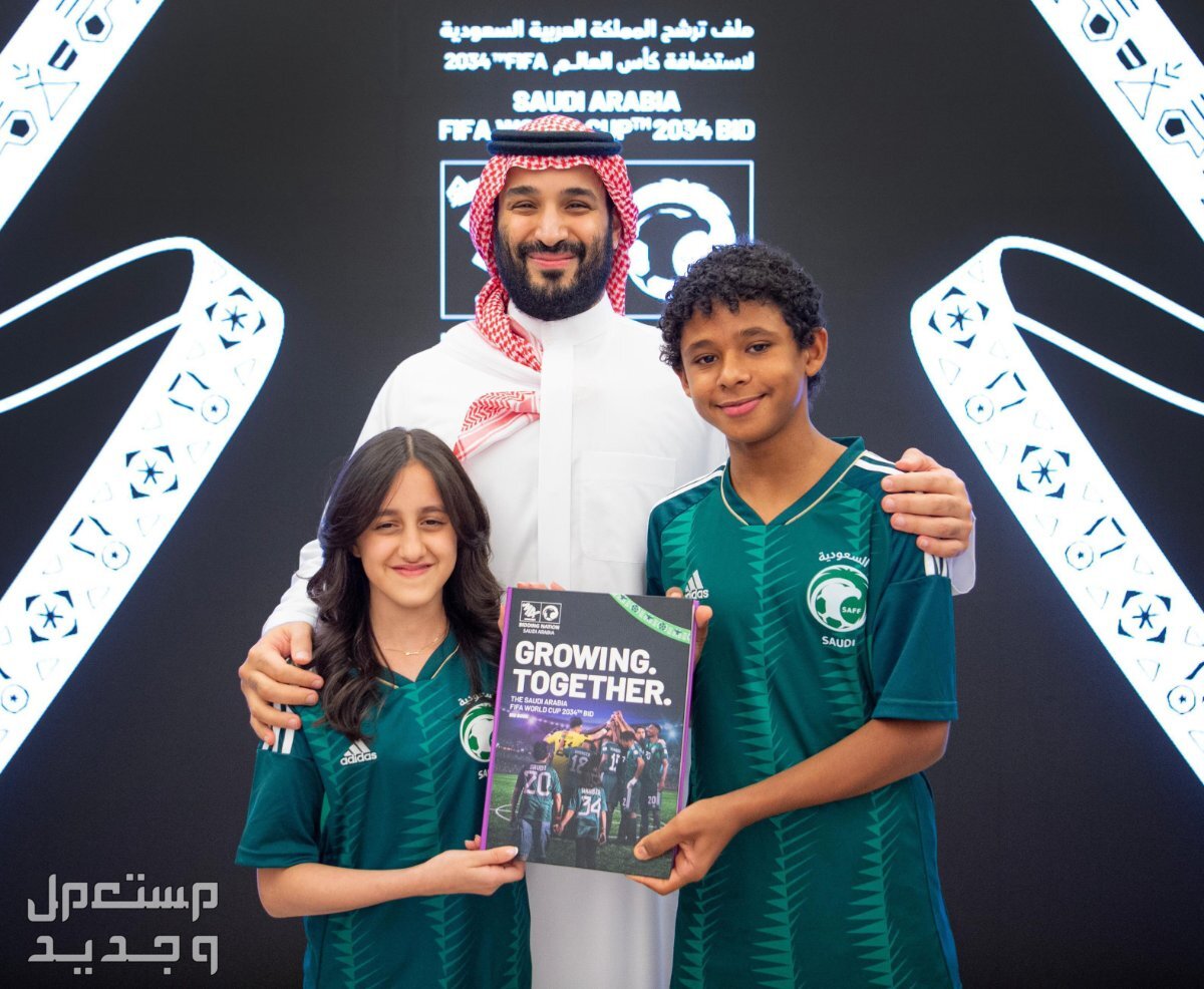 هوية السعودية لاستضافة كأس العالم 2034 ولي العهد سمو الأمير محمد بن سلمان