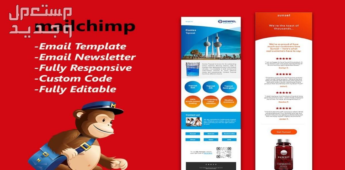 سأقوم بتصميم ايميل احترافي علي Mailchimp