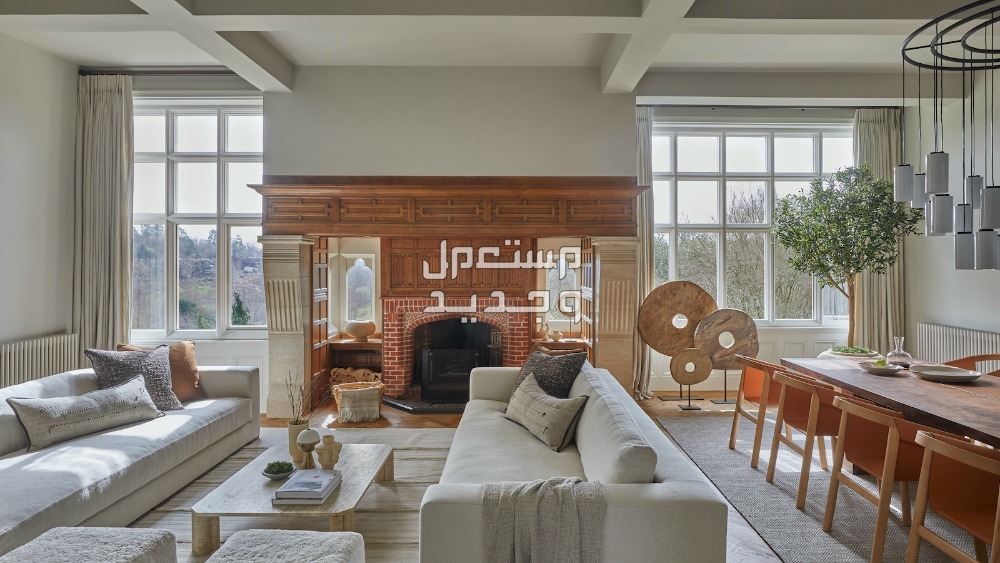 خطوات تصميم غرفة معيشة مع طاولة طعام غرفة معيشة مع طاولة طعام