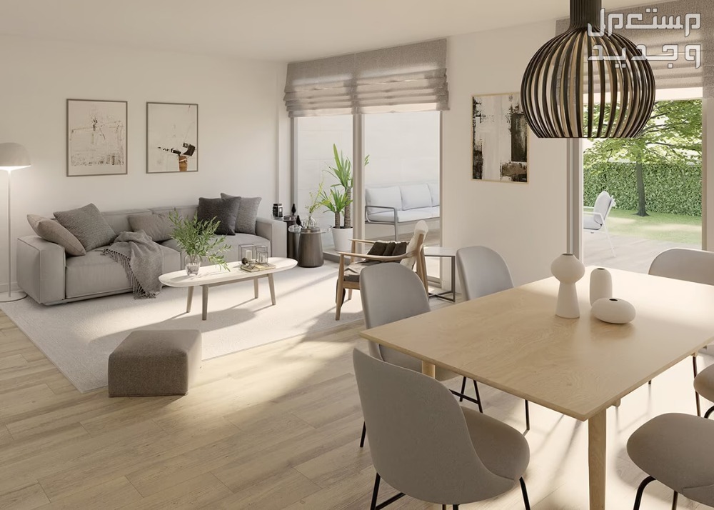 خطوات تصميم غرفة معيشة مع طاولة طعام خطوات تصميم غرفة معيشة