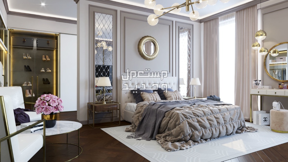 أنواع غرف النوم للعرسان بالصور غرف نوم كلاسيكية حديثة
