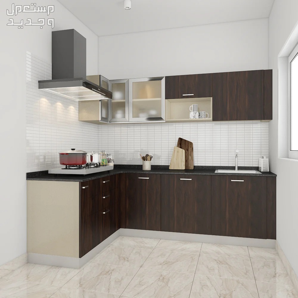 كيفية تصميم مطبخ صغير على شكل حرف L تصميم مطبخ صغير على شكل حرف L