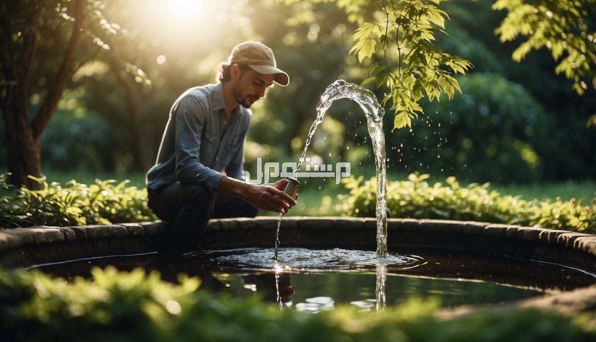 ما هو تفسير شرب الماء في المنام؟ رجل يشرب من ينبوع ماء