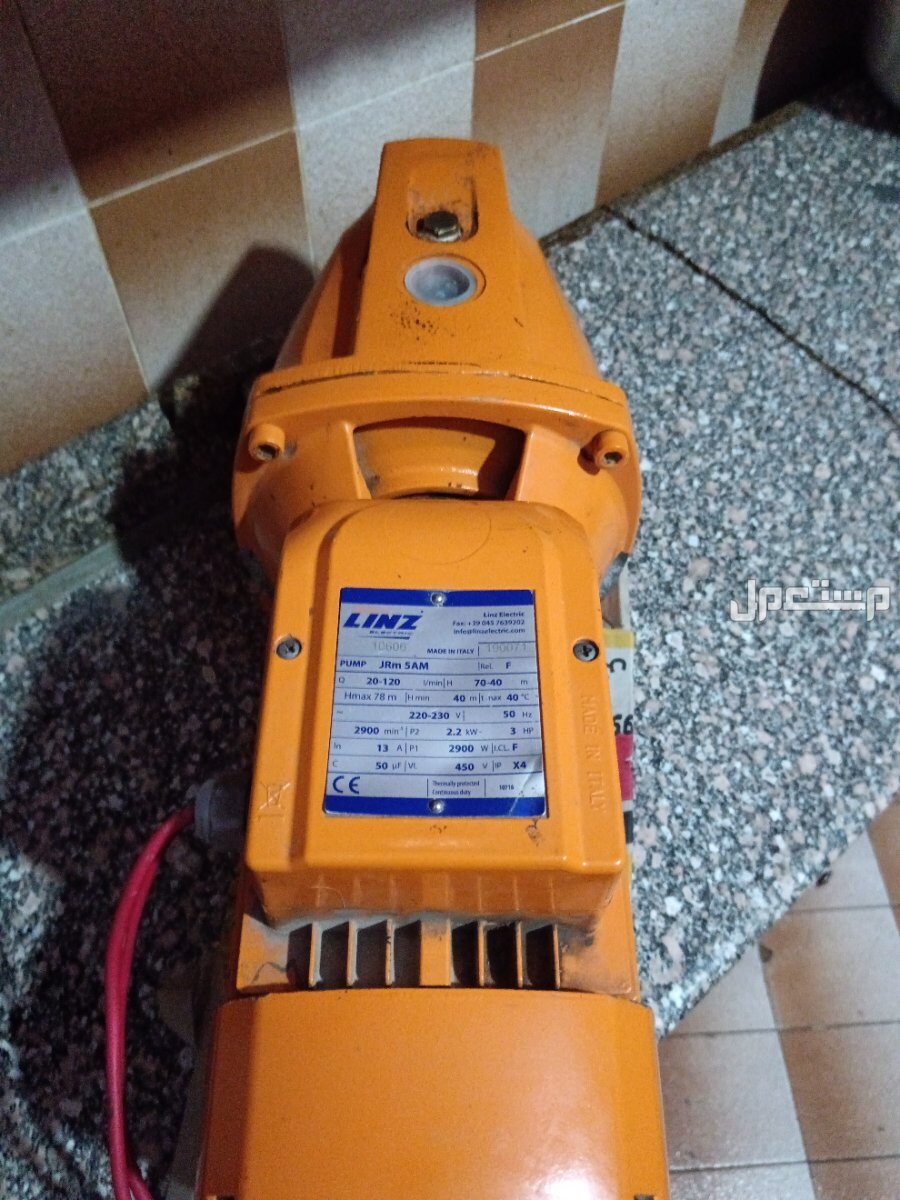 بيع ماتور مياة لينز 3 حصان ايطالي