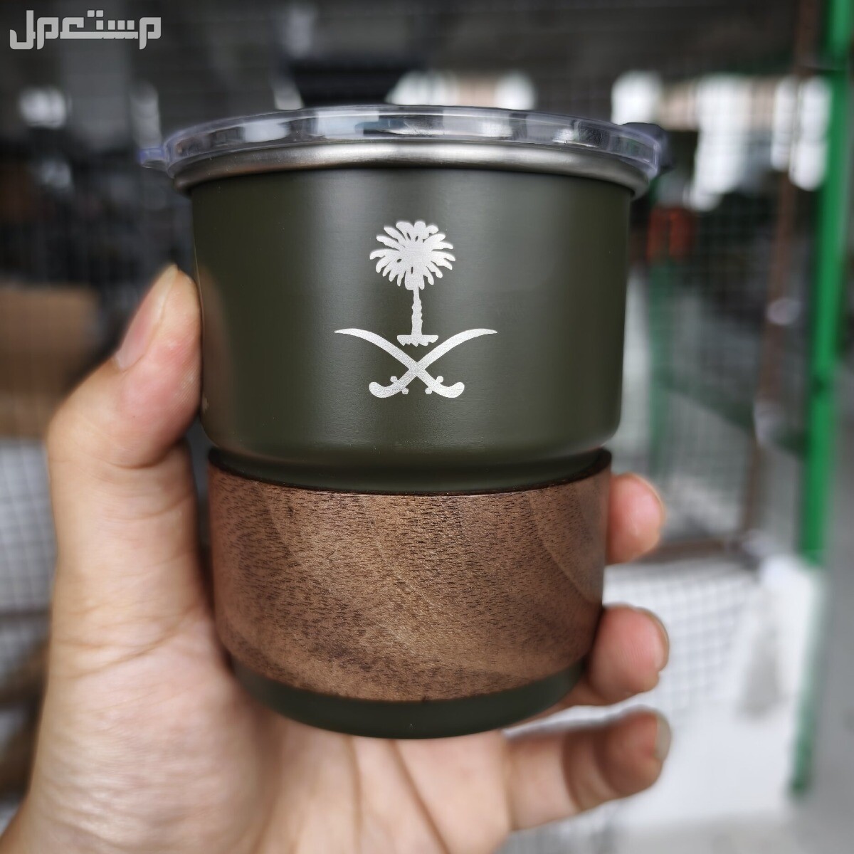 كوب من الفولاذ المقاوم للصدأ من الهلال ، كوب قهوة بغطاء ،