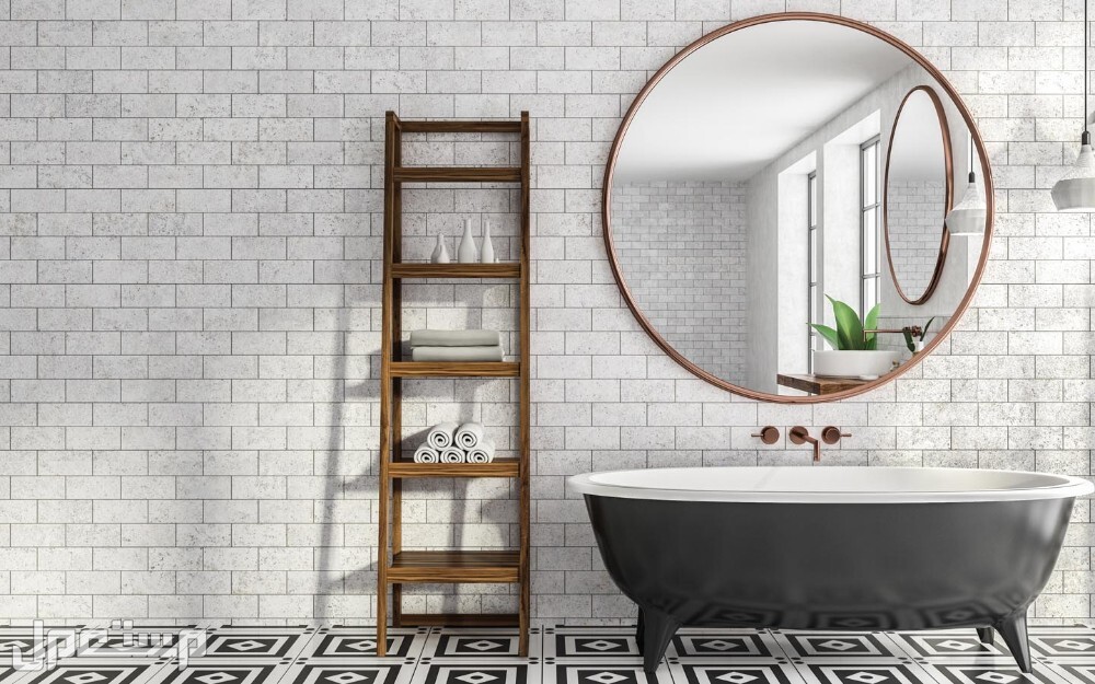 أجمل موديلات مرايات حمامات مودرن مرايا بأشكال هندسية