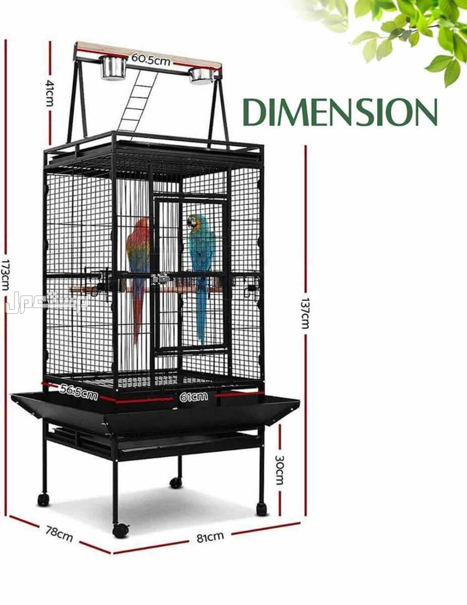 قفص طيور شامل كل شيء مع غطاء وجميع المستلزمات