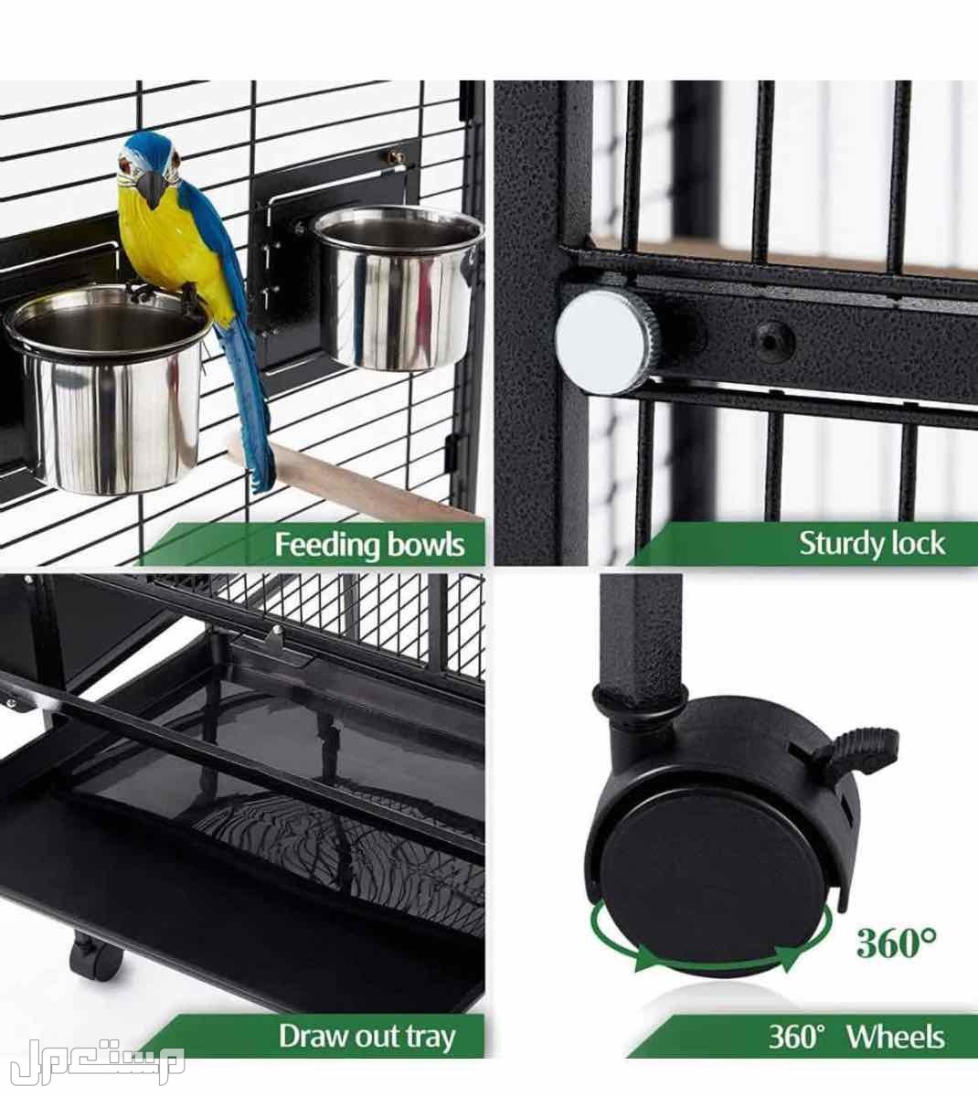 قفص ببغاء جديد شامل كل شي