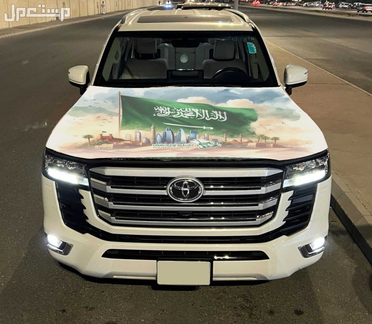 علم غطاء كبوت سياره علم السعودية كبوت علم اليوم الوطني أعلام السعودية كبوت مطاط بسعر الجملة