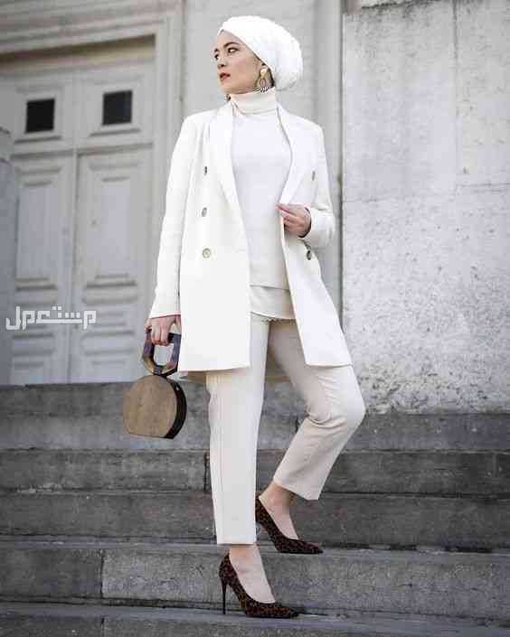 صور بليزر حريمي محجبات .. أجمل الموديلات والأسعار بليزر حريمي ابيض