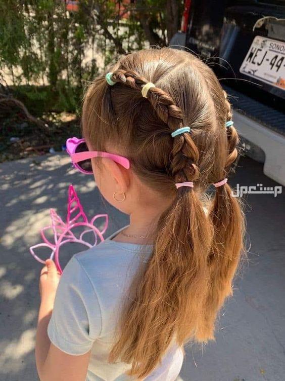 أجمل تسريحات ذيل حصان للاطفال في المدارس تسريحات جديدة ليوم دراسي
