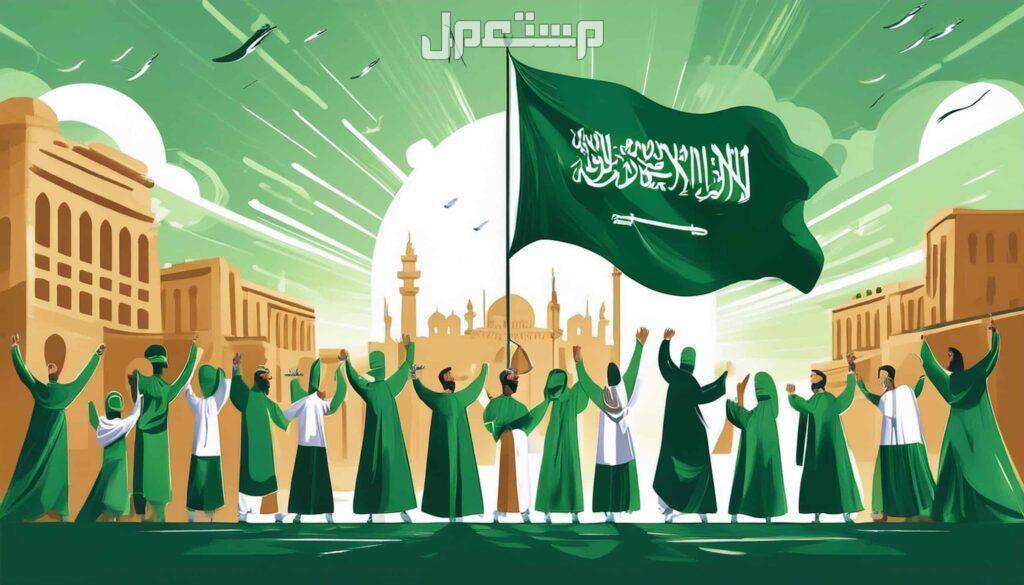 عدد أيام إجازة اليوم الوطني 94 للقطاع العام والخاص والبنوك إجازة اليوم الوطني السعودي 2024