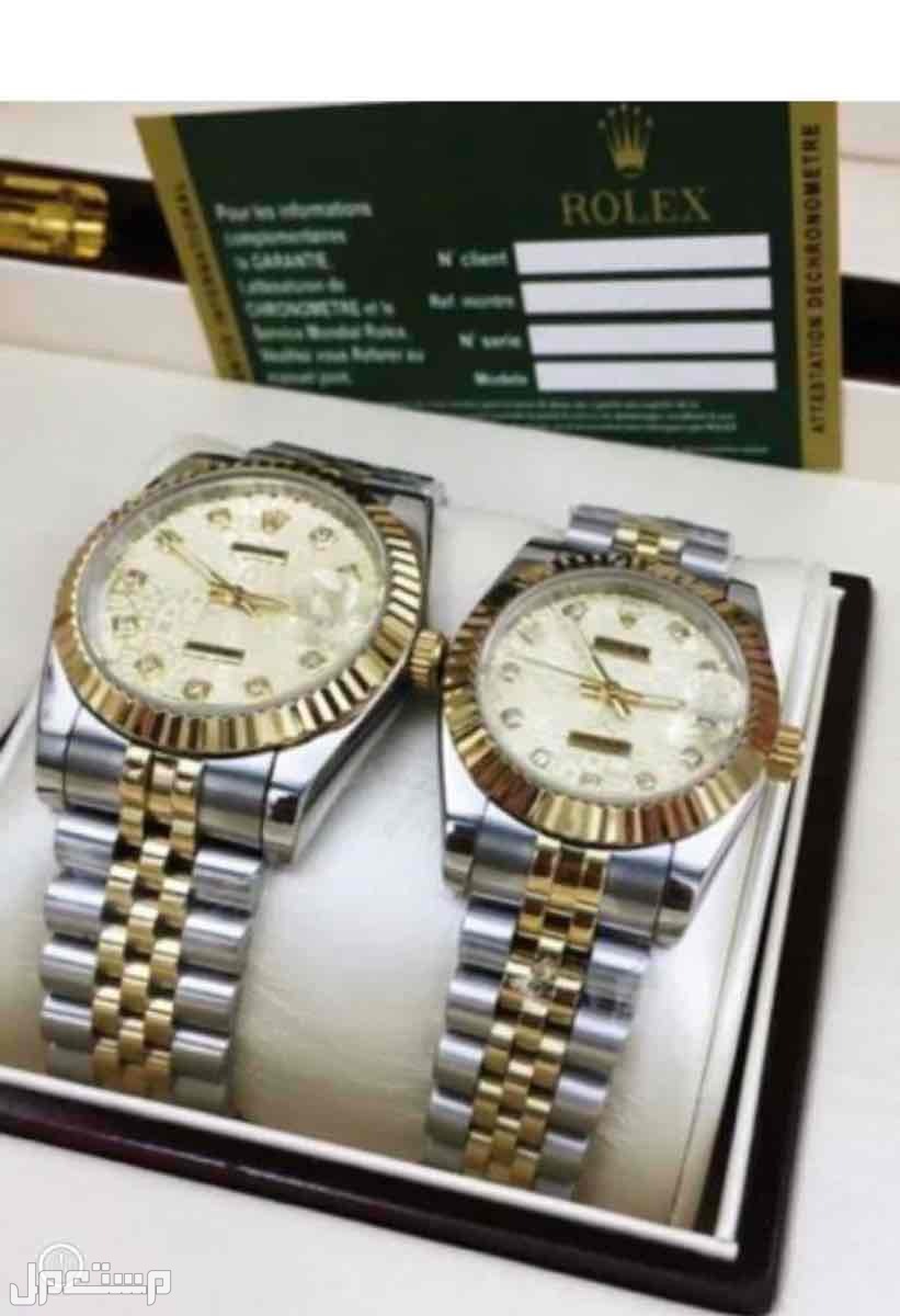 عرض خاص اليوم الوطني ساعه رجالي نسائي  ماركه رولكس كلاسيك طبق الاصل درجه اولى جوده عاليه    متوفره علبه الماركه رولكس
