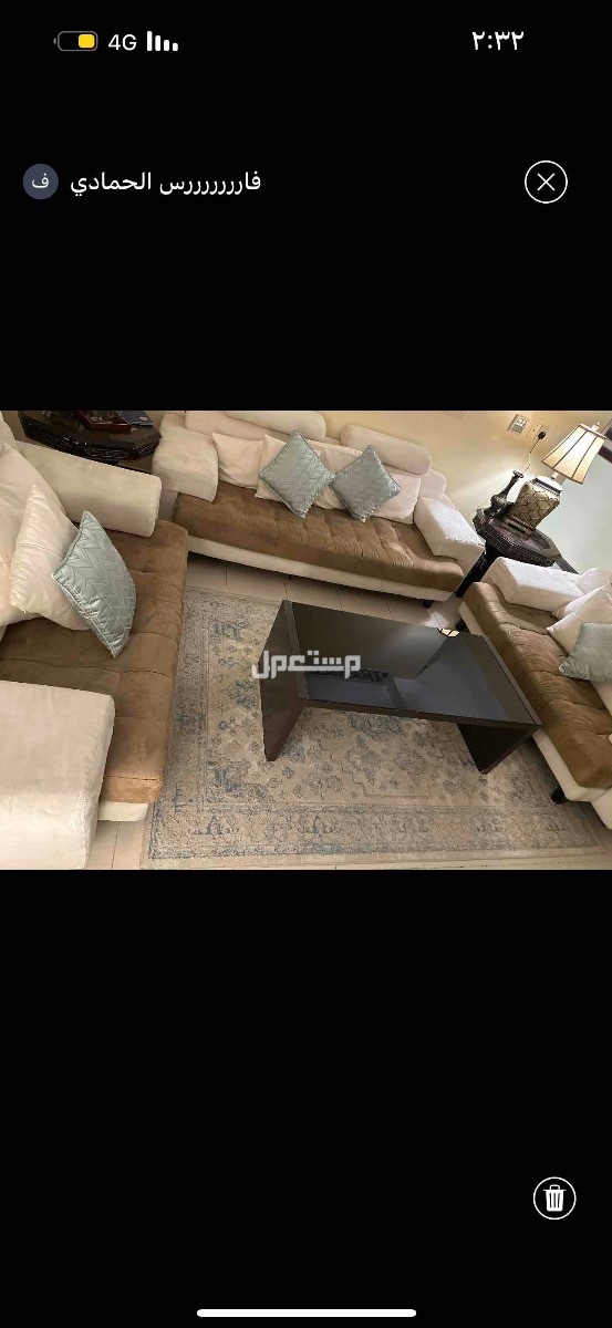 الخبر حي الجسر طقمين كنب امريكي بحاله جيده