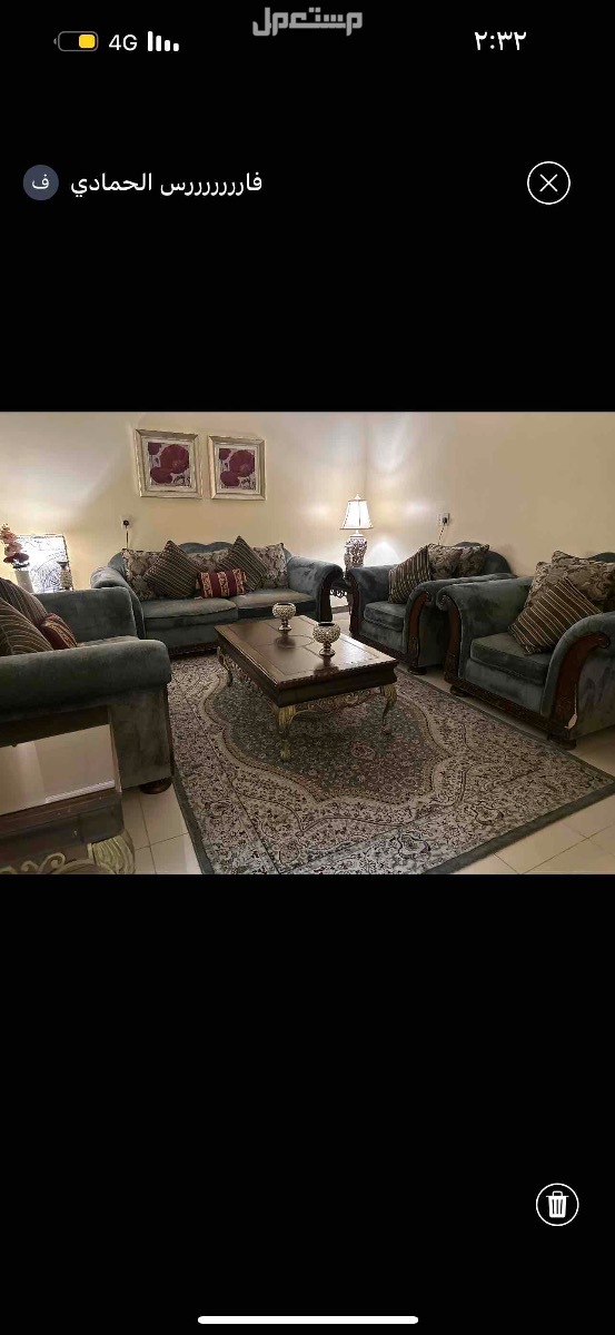 الخبر حي الجسر طقمين كنب امريكي بحاله جيده