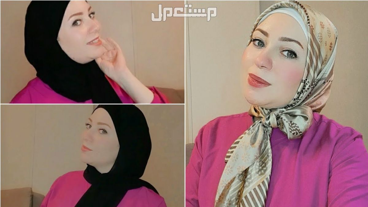 طريقة لف الطرحة للوجه الطويل والرفيع لفات الحجاب للوجه الطويل والنحيف بالصور