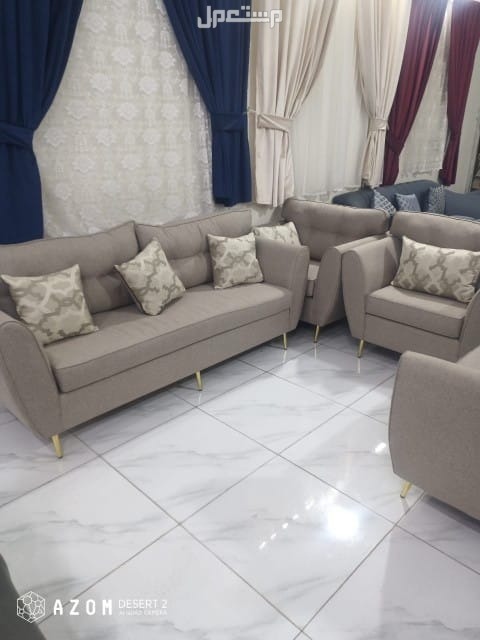 كنب جديد جاهز للبيع شامل التوصيل بالرياض