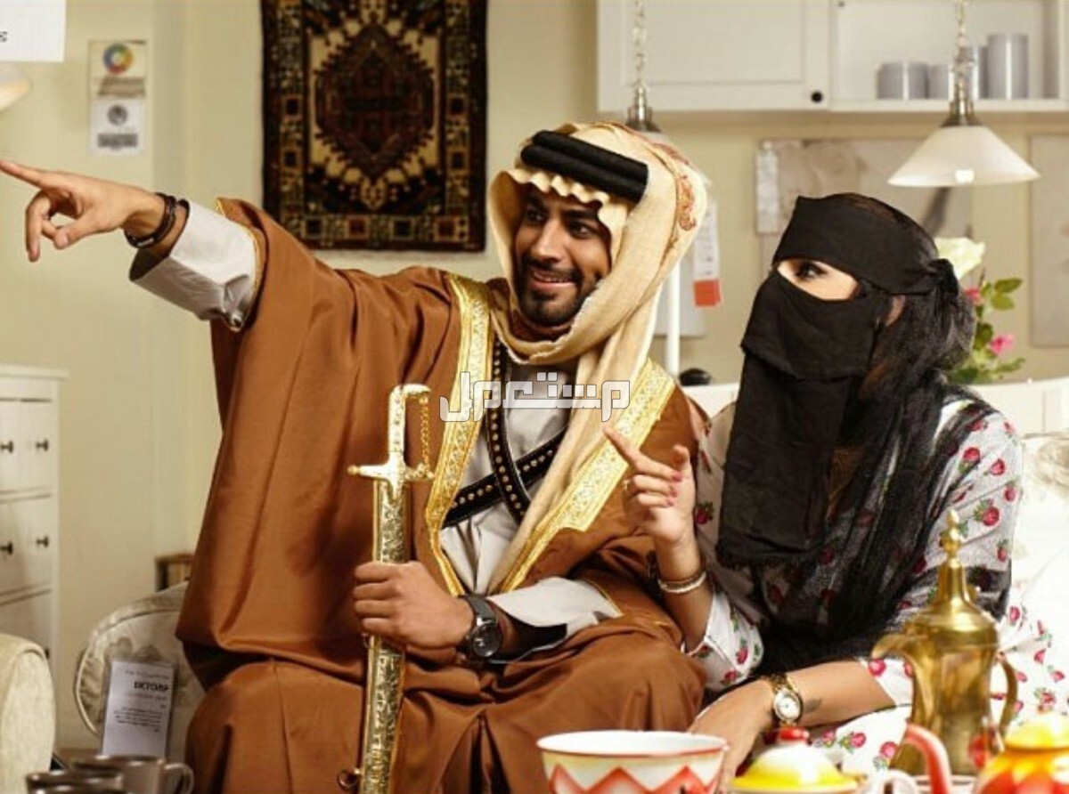 أسماء سعودية نجدية قديمة وفخمة للبنين والبنات رجل وامرأة بالزي النجد