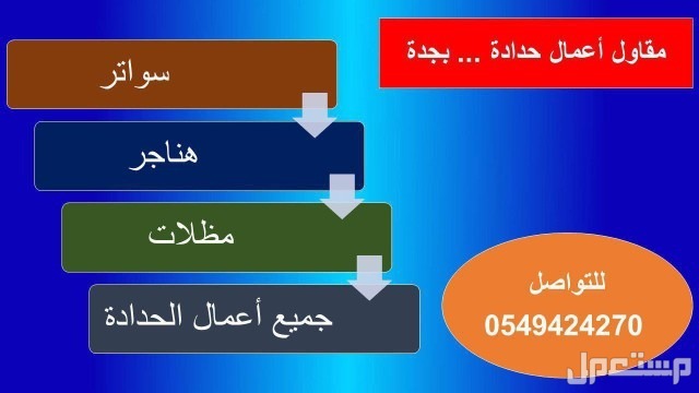 حداد هناجر حي الشاطي  في جدة بسعر 250 ريال سعودي