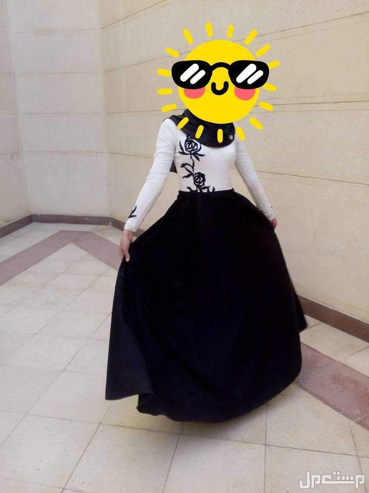 فستان سواريه ستان ابيض في اسود شيك