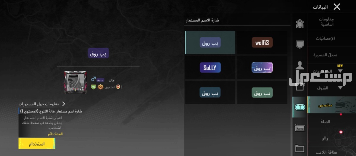 للبيع حساب ببجي