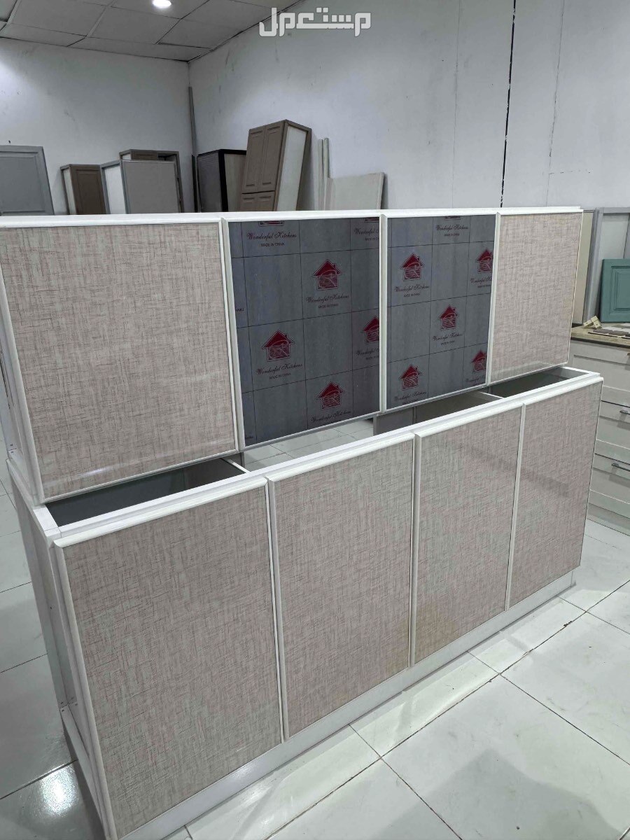 دولاب مطبخ جاهز مجلى حوضين مقاس 1.80 سانتي في جدة بسعر 900 ريال سعودي