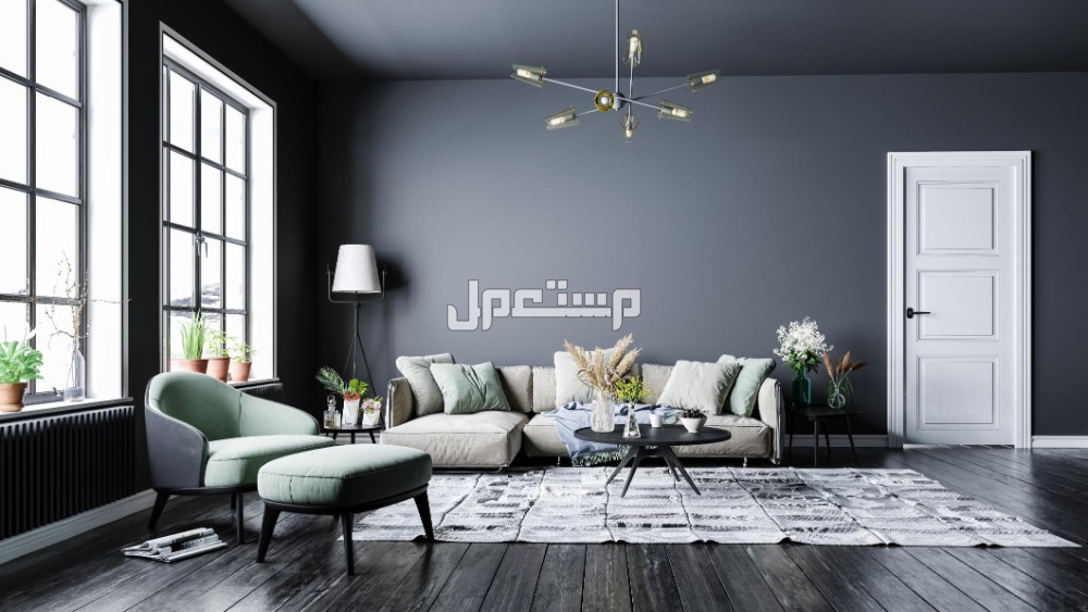 ألوان ديكورات شقق للعرسان مودرن 2025 أحدث ألوان دهانات الصالونات