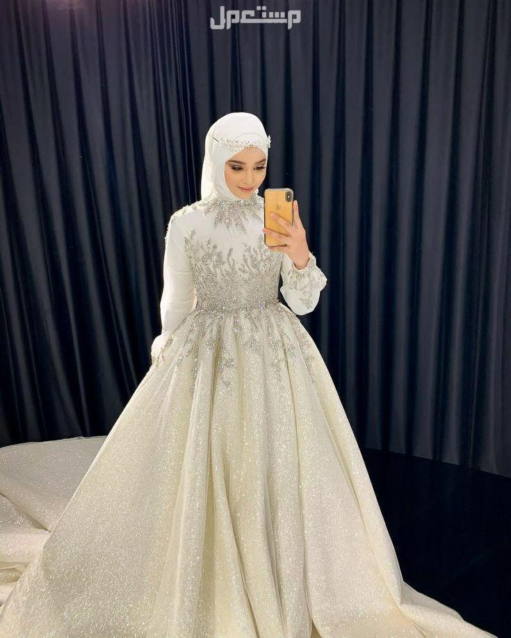 صور موديلات فساتين زفاف بأكمام طويلة 2025 فساتين زفاف بأكمام طويلة