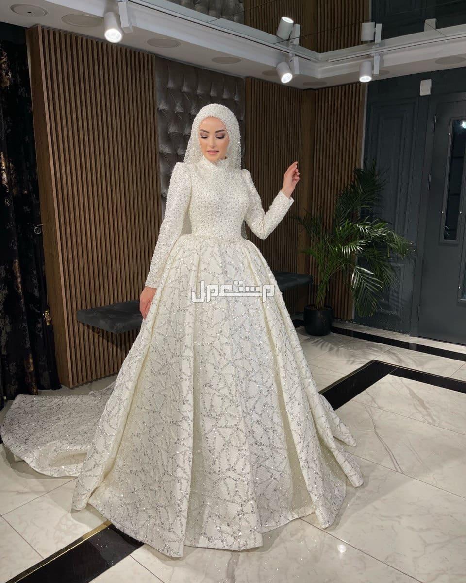 صور موديلات فساتين زفاف بأكمام طويلة 2025 أفضل موديلات فساتين الزفاف