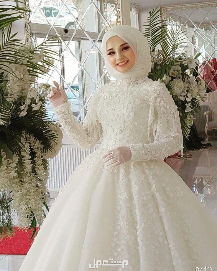صور موديلات فساتين زفاف بأكمام طويلة 2025 فساتين زفاف فاخرة