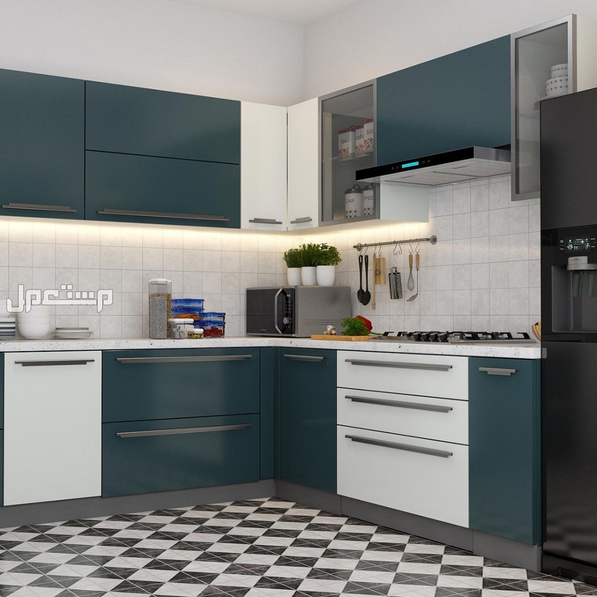 كيفية تصميم دولاب مطبخ​ 2025 بشكل عصري مناسب للمساحات تصميم دولاب مطبخ​