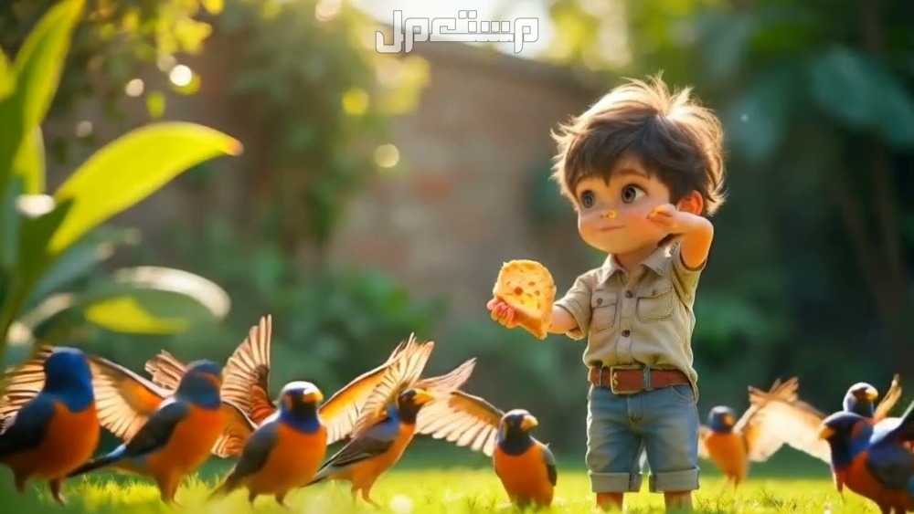 اجمل قصص مغامرات خيالية للأطفال سعد والطيور الجائعة