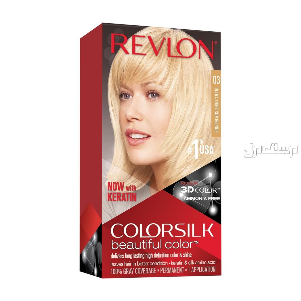 أنواع صبغات شعر باللون الأشقر صبغة ريفلون كولور سيلك (Revlon ColorSilk)
