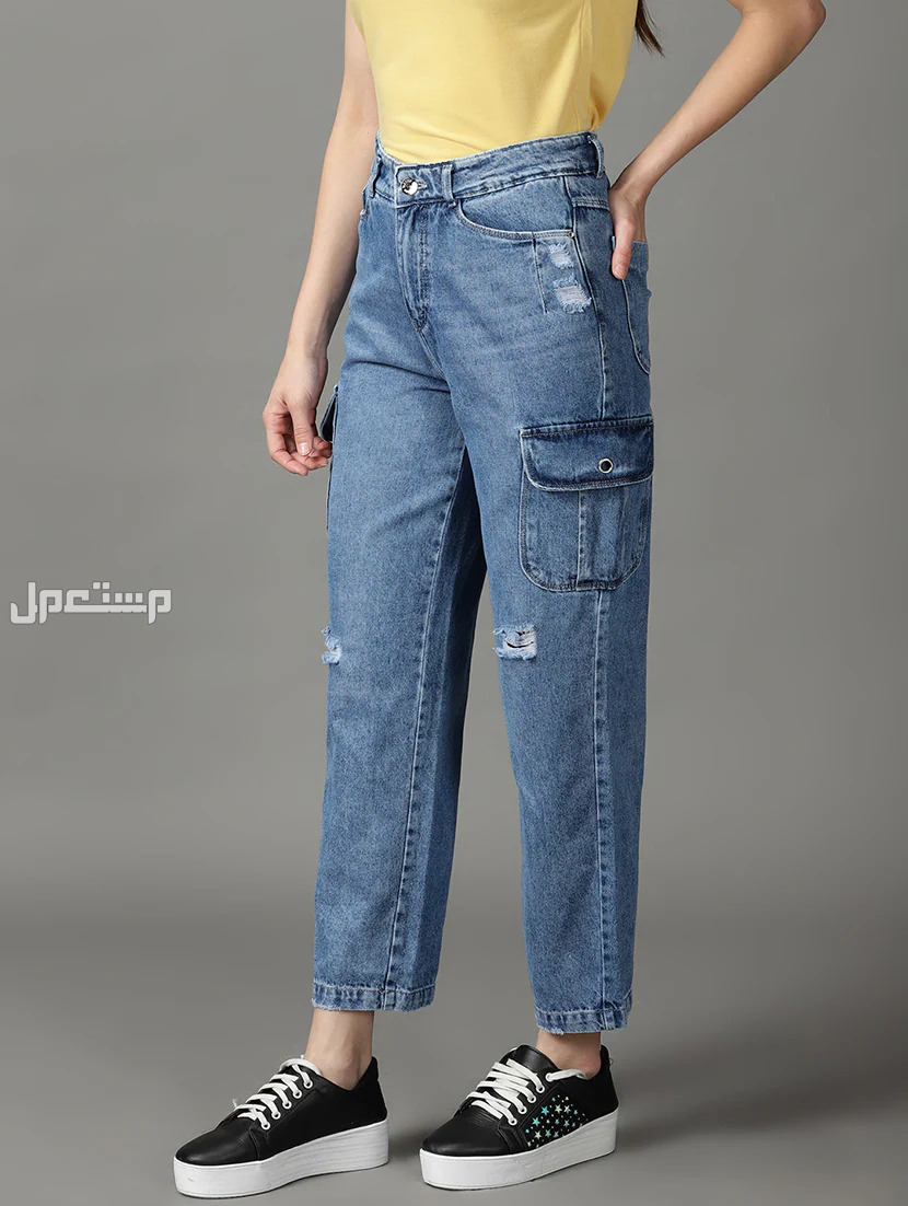 أنواع بناطيل الجينز للبنات بالصور والأسعار جسم المثلث المقلوب