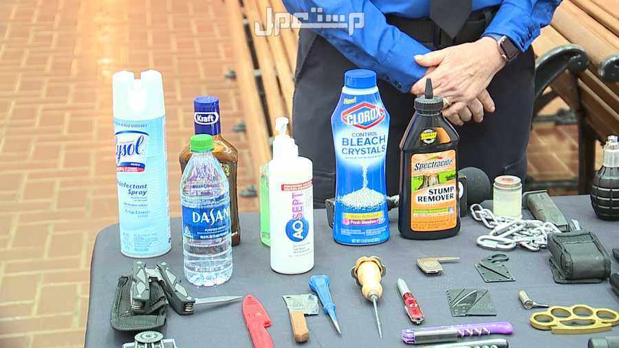 ما هي الاشياء التي يمنع حملها في الطائرة؟ الأشياء الممنوع حملها في الطائرة