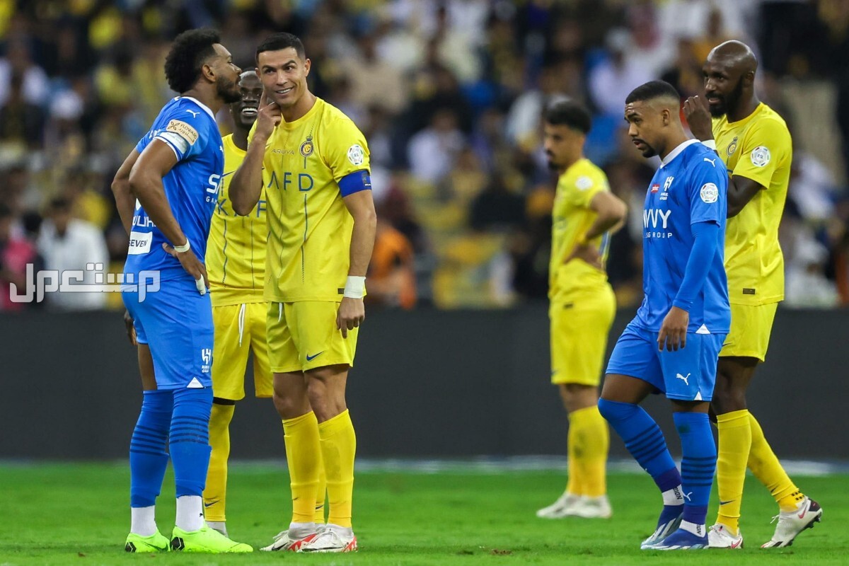 موعد مباراة الهلال والنصر دوري روشن 2024 الجولة التاسعة لاعبين الهلال والنصر يتحدون بعضهم البعض