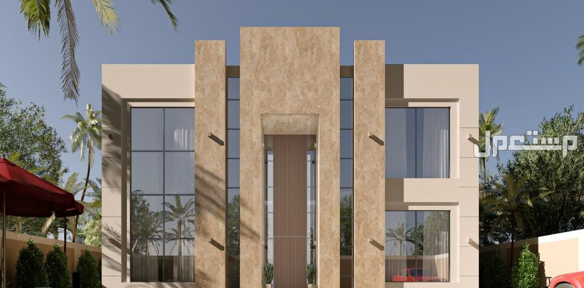 تصميم واجهات معمارية ومناظير خارجية 3d