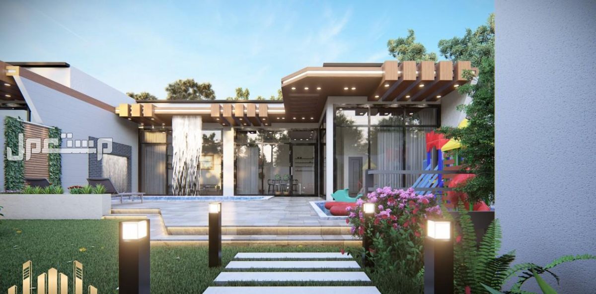 تصميم معماري خارجي ثلاثي الأبعاد 3D
