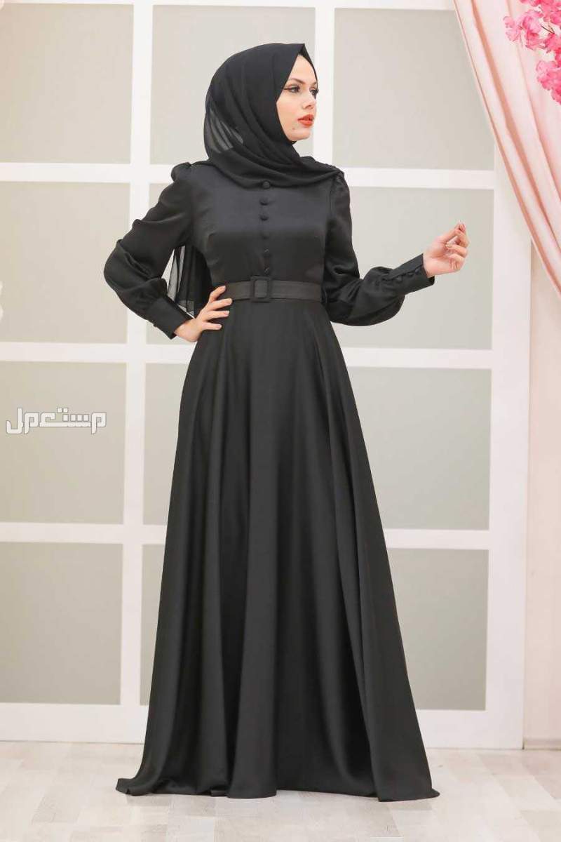 نماذج وأسعار فساتين باللون الأسود للمحجبات اختيار فستان أسود مناسب للمحجبات