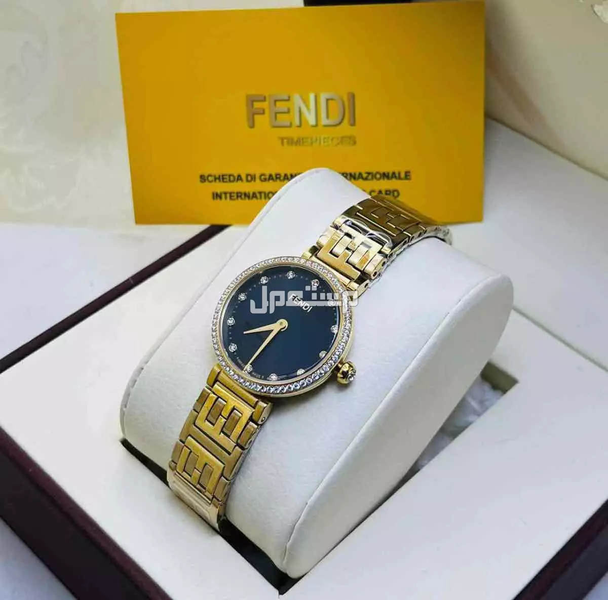 ساعات ماركات فندي  قوتشي نسائي فصوص            درجه اولى حركة الساعه بطاريه            مكينة الساعه ياباني           متوفره العلبه والكيس