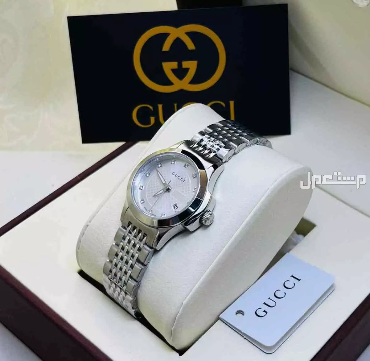 ساعات ماركات فندي  قوتشي نسائي فصوص            درجه اولى حركة الساعه بطاريه            مكينة الساعه ياباني           متوفره العلبه والكيس