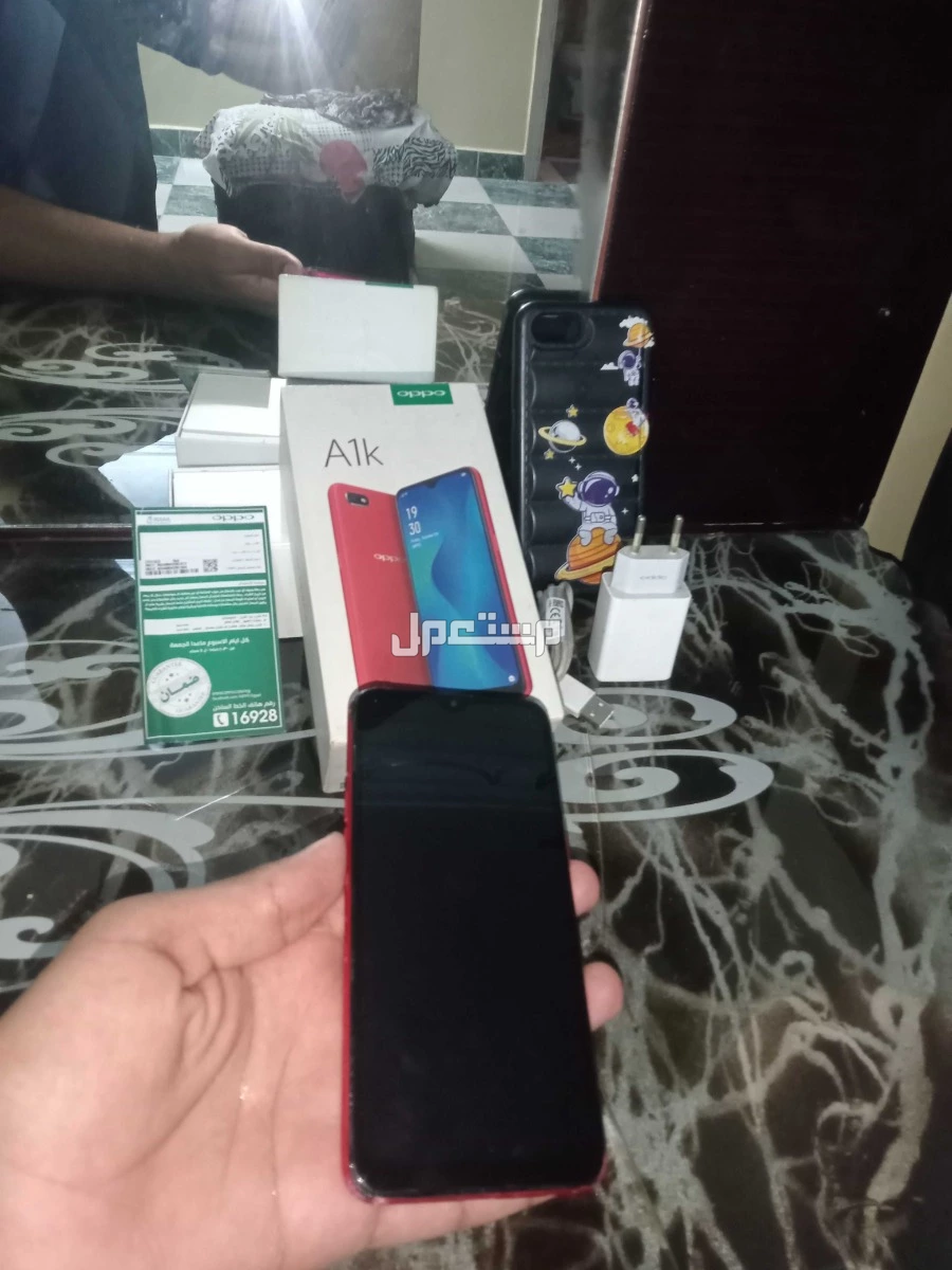 تلفون OPPO A1K للبيع مستعمل  ماركة اوبو في عابدين بسعر ألفين جنيه مصري